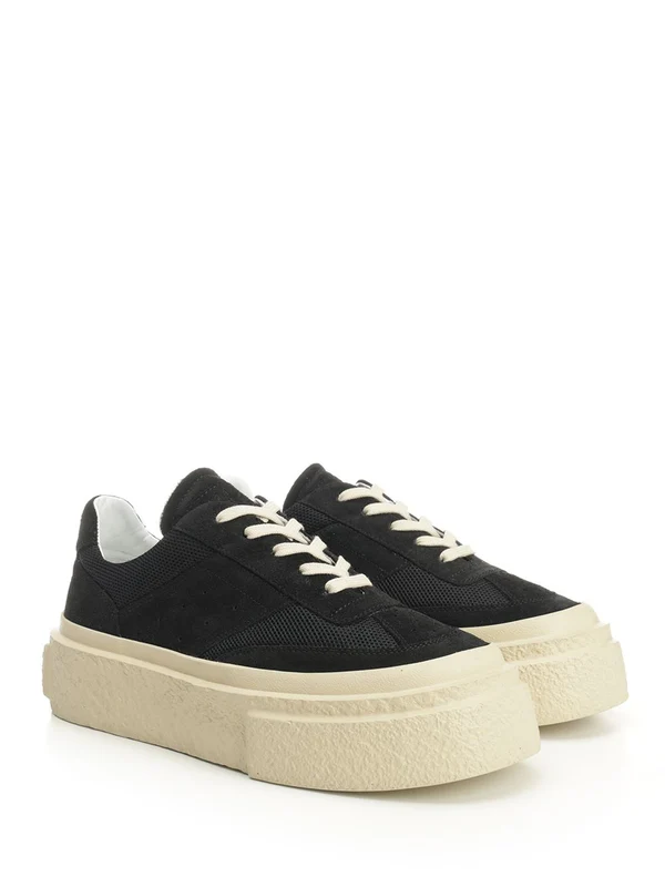 Mm6 Maison Margiela Black Low Top Sneakers - Image 2
