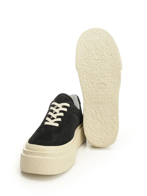 Mm6 Maison Margiela Black Low Top Sneakers - Image 5