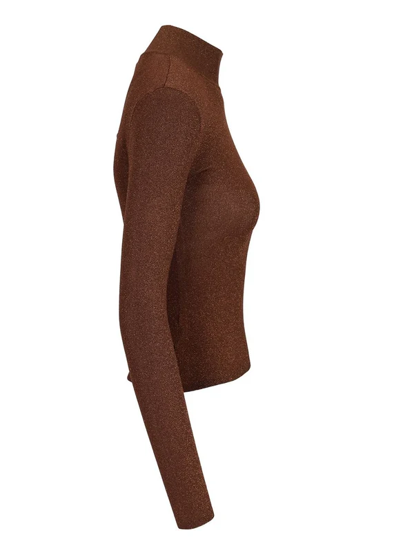 Self-Portrait Brown Knitted - Image 3