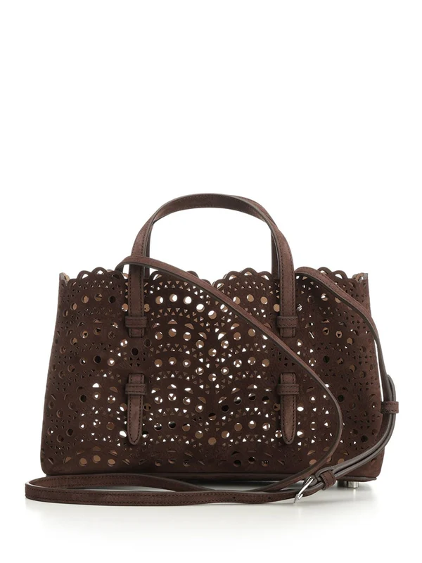 Alaia EW 25 Brown Tote Bags - Image 3