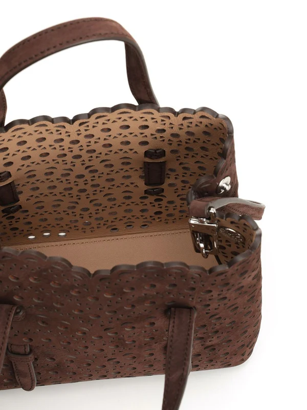 Alaia Mina 20 Brown Tote Bags - Image 4