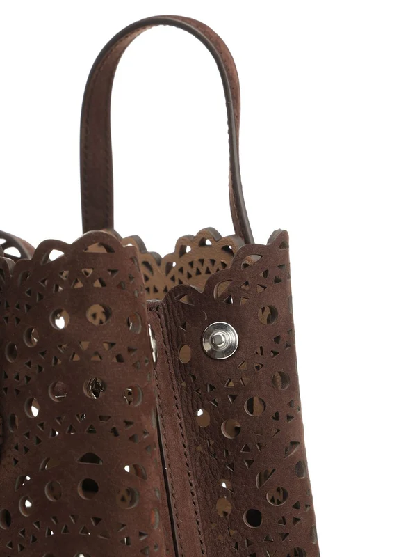 Alaia Mina 20 Brown Tote Bags - Image 5