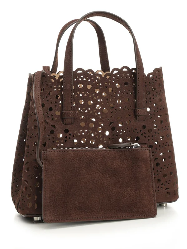Alaia Mina 20 Brown Tote Bags - Image 6