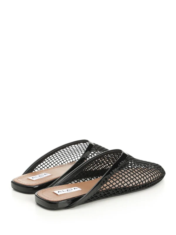 Alaia Black Slides - Image 3