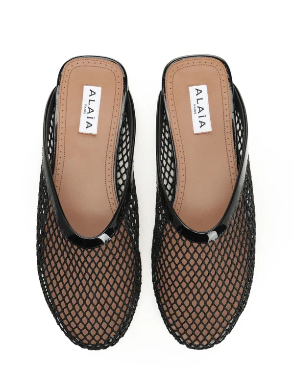 Alaia Black Slides - Image 5