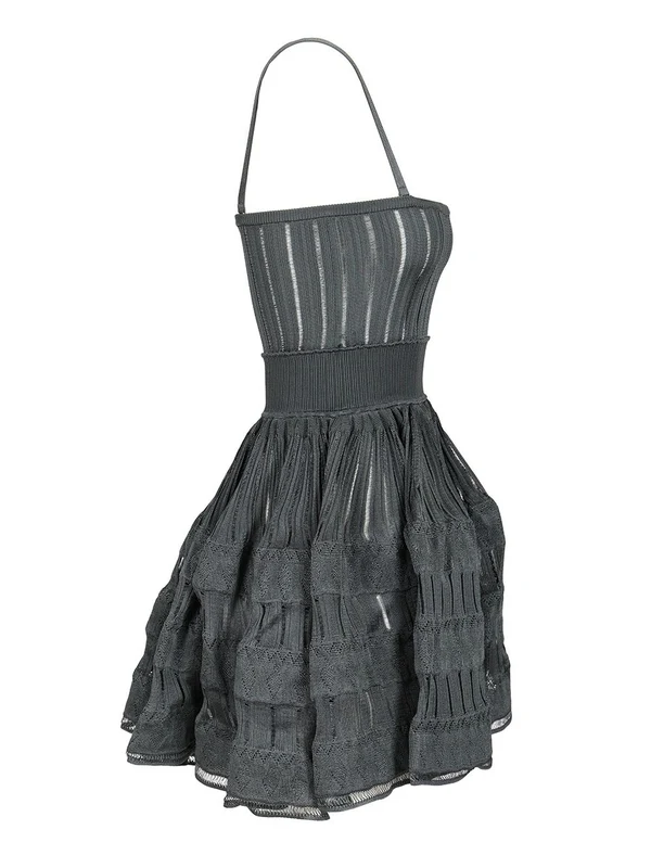 Alaia Blue Mini Dress - Image 3