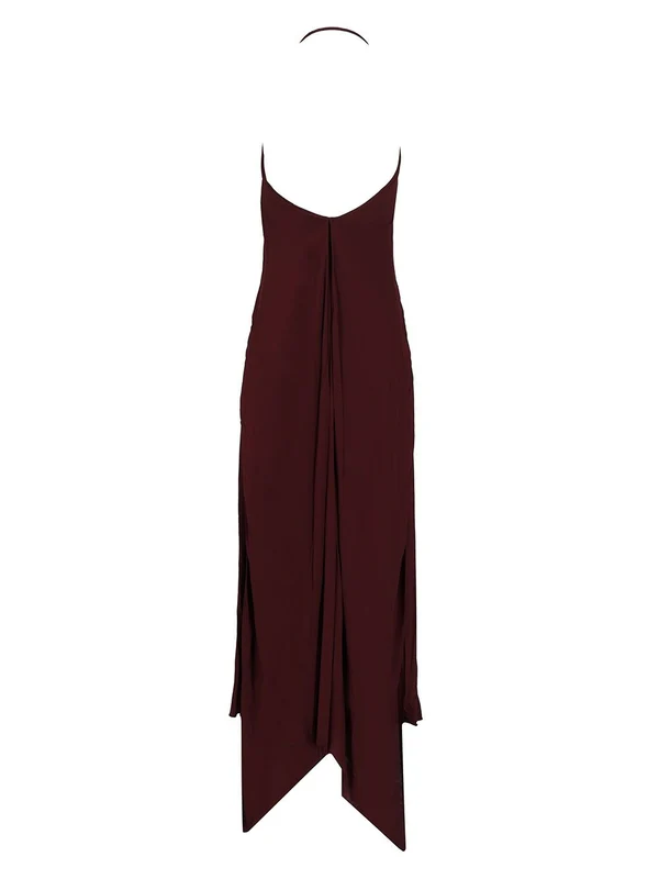 Alaia Burgundy Long Dress - Image 2