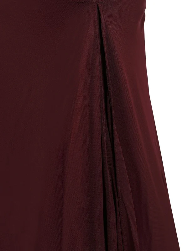 Alaia Burgundy Long Dress - Image 5