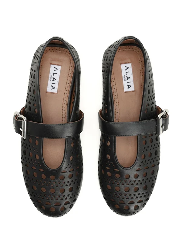 Alaia Black Flat Shoes - Image 5