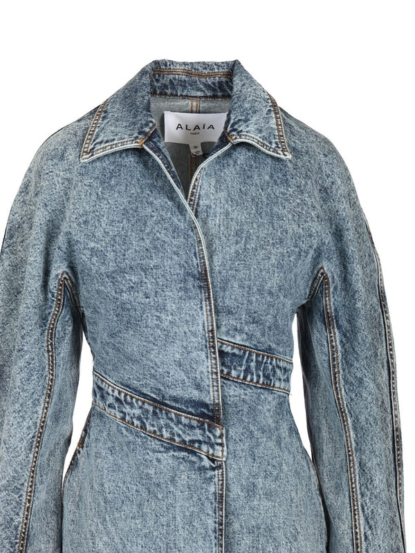 Alaia Blue Trench - Image 4