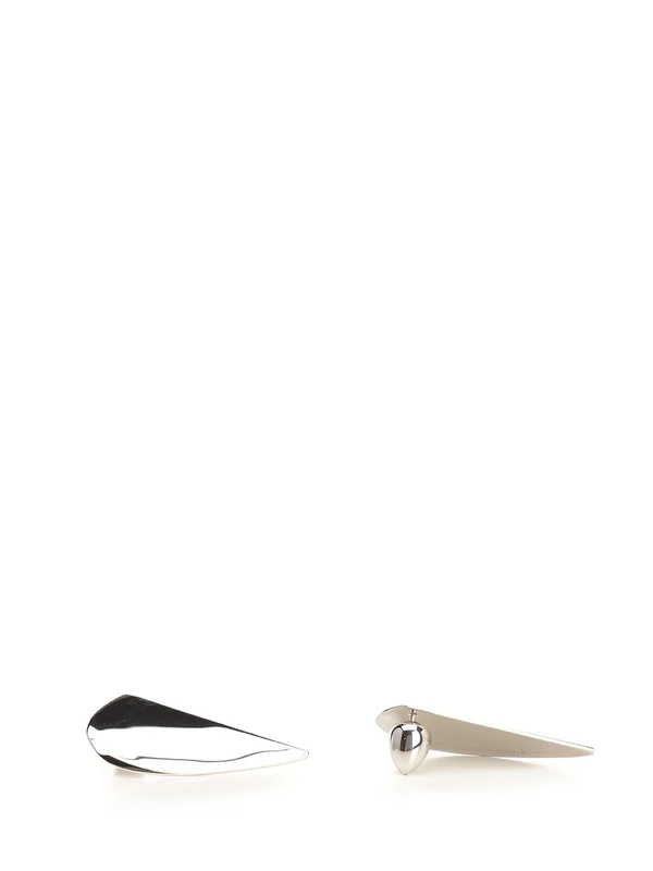 Alaia Demi-Coeur Silver Earrings - Image 2