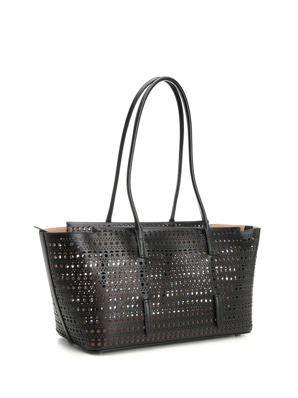 Alaia Neo Mina 20 Black Shoulder Bags - Image 2