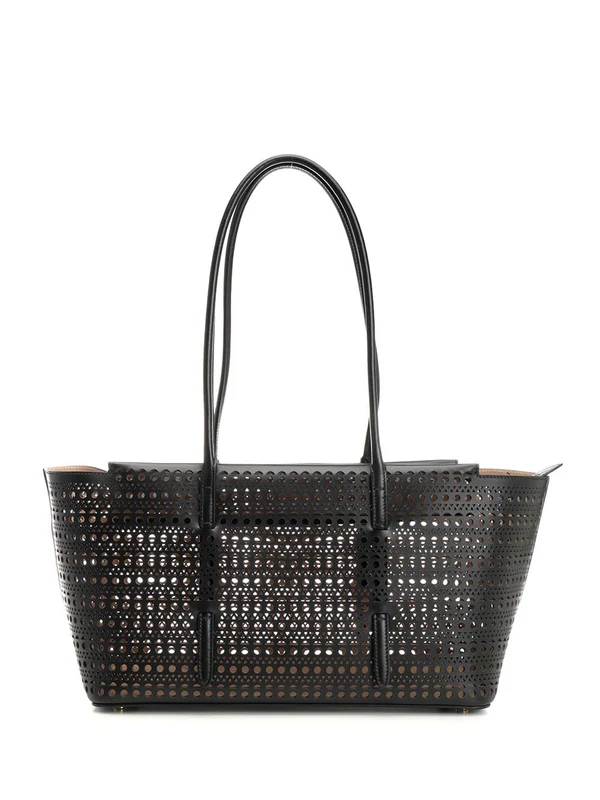 Alaia Neo Mina 20 Black Shoulder Bags - Image 3