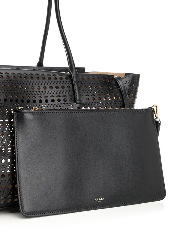 Alaia Neo Mina 20 Black Shoulder Bags - Image 5