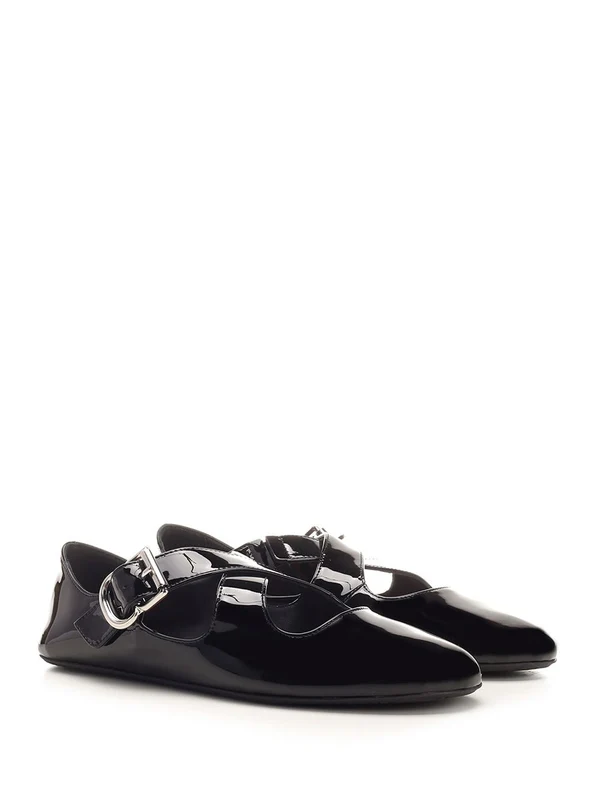 Alaia Black Flat Shoes - Image 2