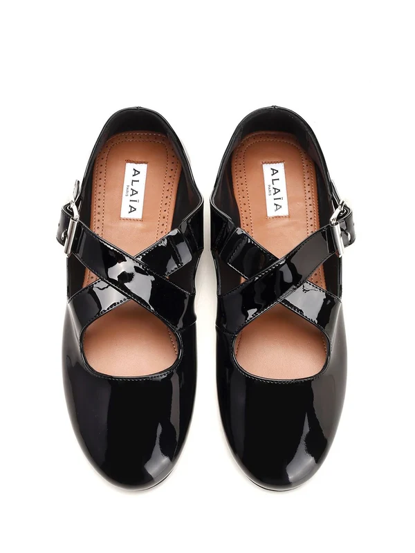 Alaia Black Flat Shoes - Image 5