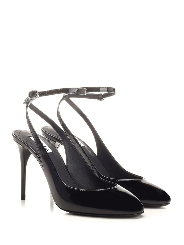 Alaia Black Sandal Heels - Image 2