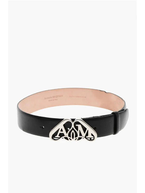 Alexander Mcqueen Black Leather Belts - Image 3