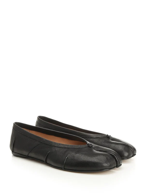 Maison Margiela Black Flat Shoes - Image 2