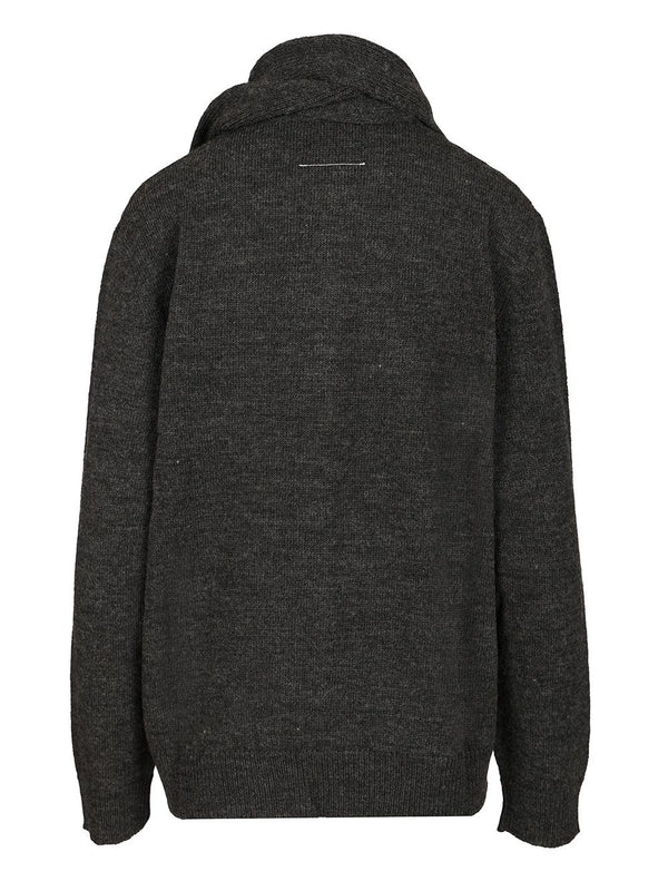 Mm6 Maison Margiela Grey Cardigans - Image 2