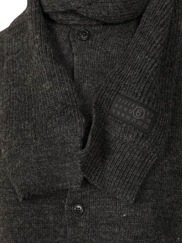 Mm6 Maison Margiela Grey Cardigans - Image 4