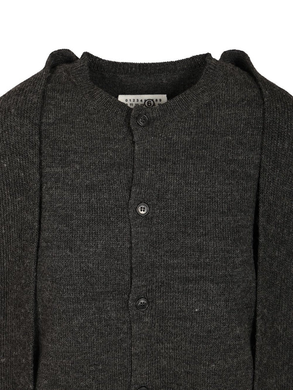 Mm6 Maison Margiela Grey Cardigans - Image 5