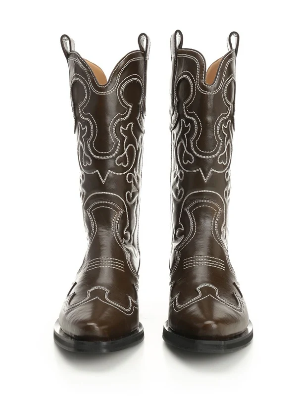 Ganni Black Middle Boots - Image 4