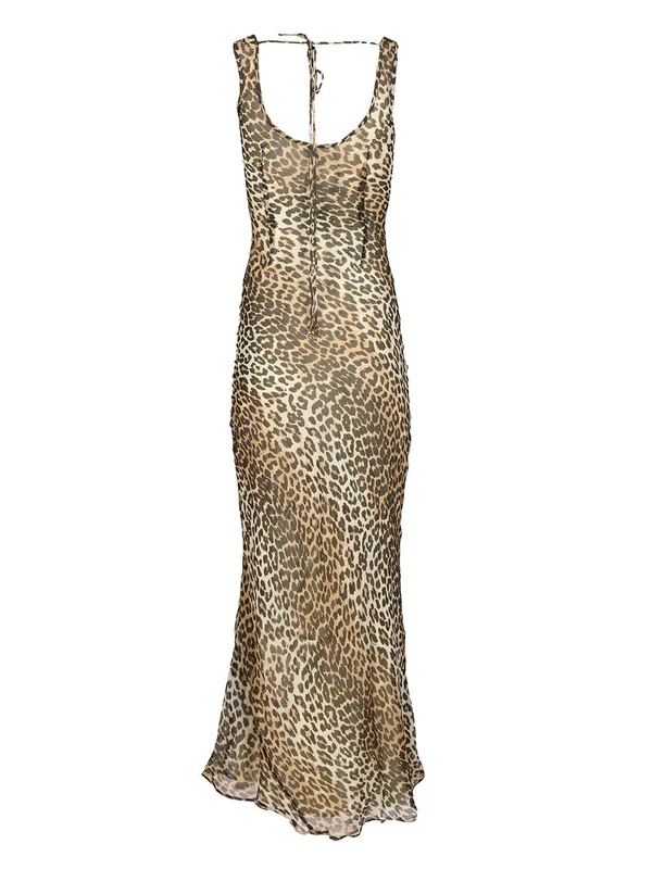 Ganni Brown Long Dress - Image 2