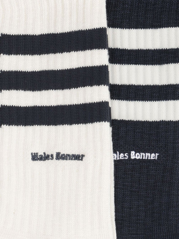 Wales Bonner White Black Socks - Image 4