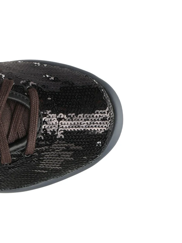 Wales Bonner Black Low Top Sneakers - Image 4