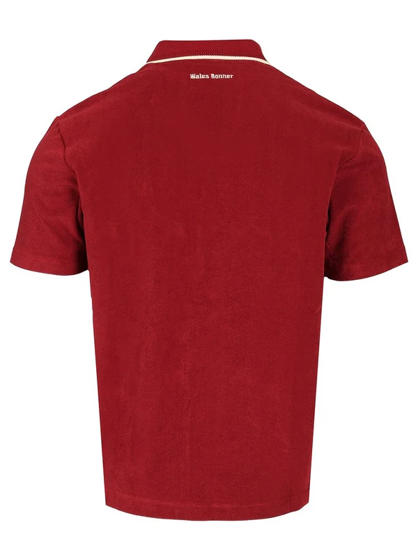Wales Bonner Burgundy Polo Shirts - Image 2