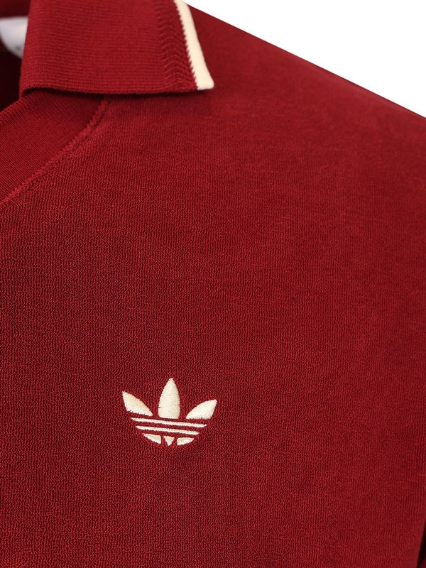 Wales Bonner Burgundy Polo Shirts - Image 4