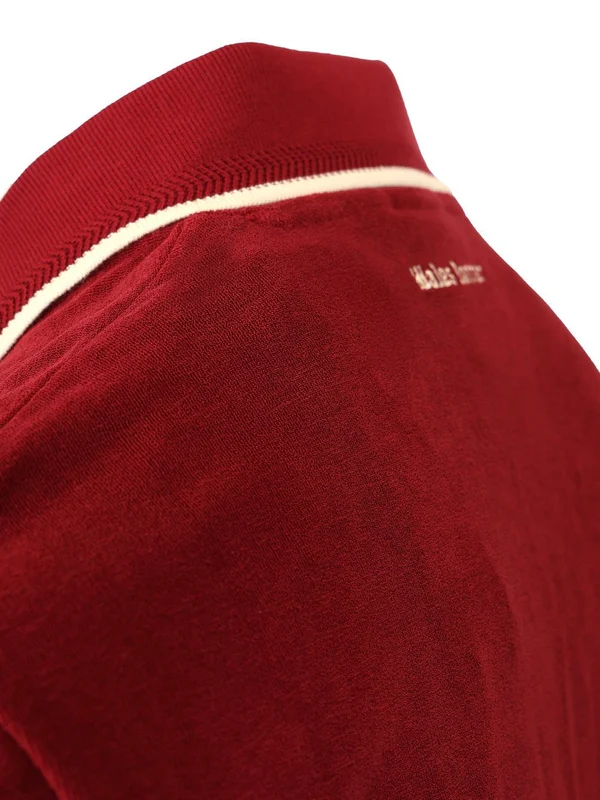 Wales Bonner Burgundy Polo Shirts - Image 5