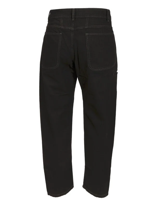 Lemaire Twisted Workwear Black Denim Pants - Image 2