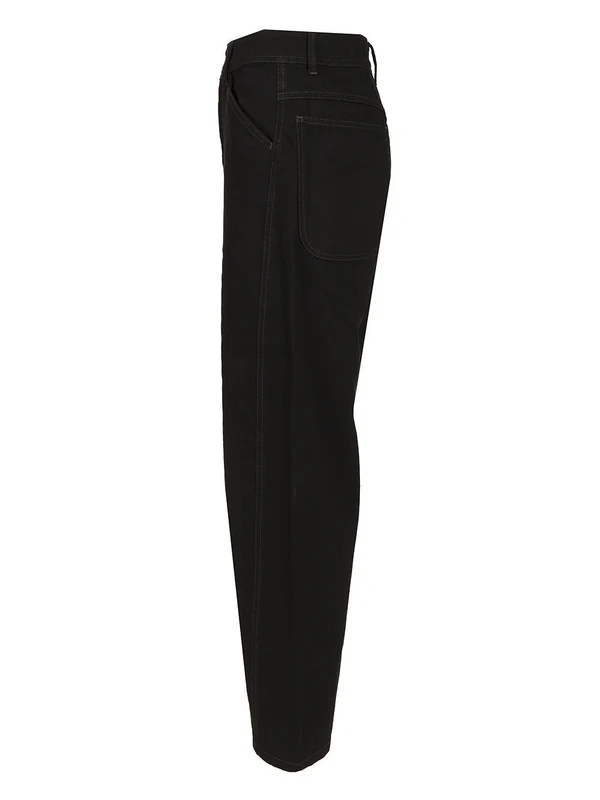 Lemaire Twisted Workwear Black Denim Pants - Image 3