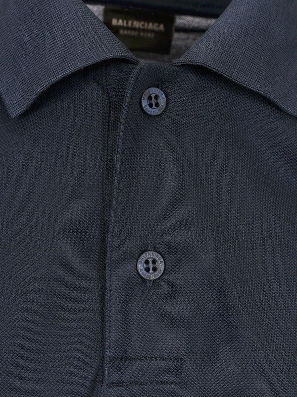 Balenciaga Blue Polo Shirts - Image 4