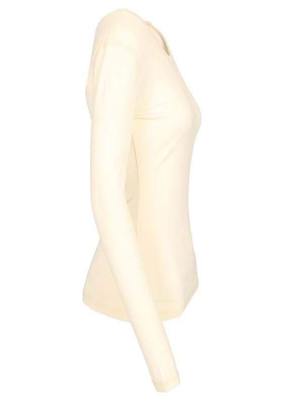 Lemaire Beige White Long Sleeve - Image 3