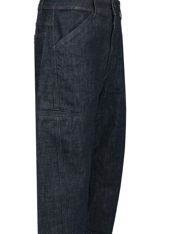 Lemaire TWISTED Workwear Blue Denim Pants - Image 3