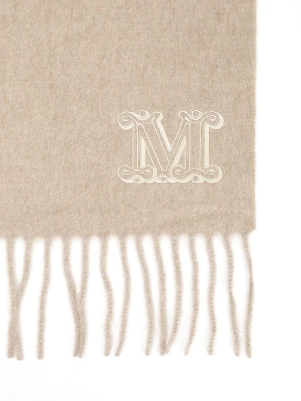 Max Mara Beige Wool Mufflers - Image 2