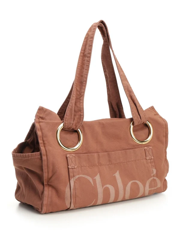 Chloe Brown Tote Bags - Image 2