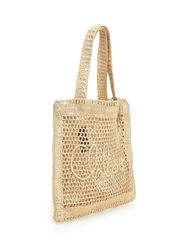 Chloe Beige Tote Bags - Image 2