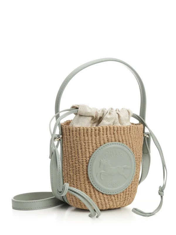 Chloe Green Beige Bucket Bags - Image 2