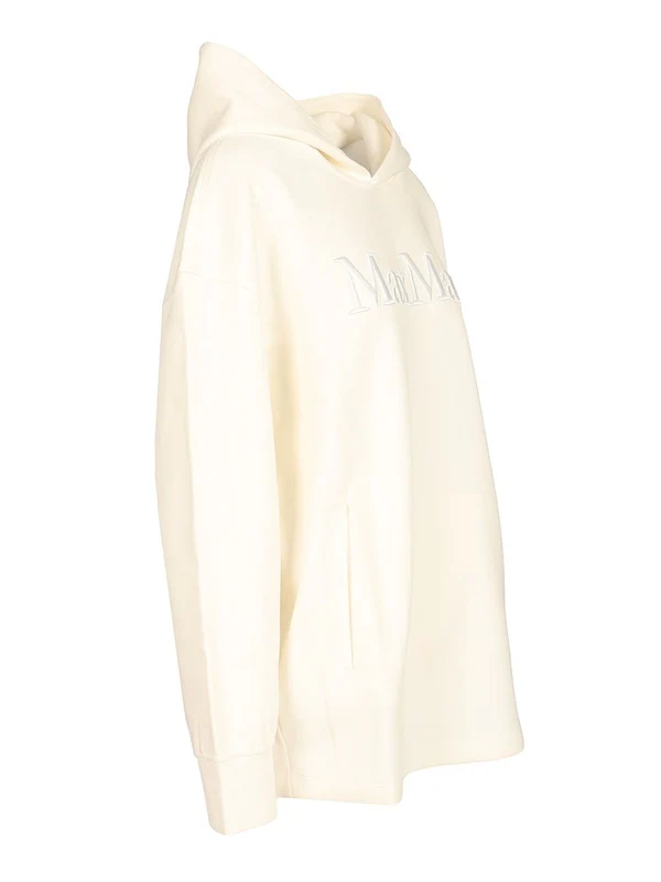 S Max Mara White Hoodies - Image 3