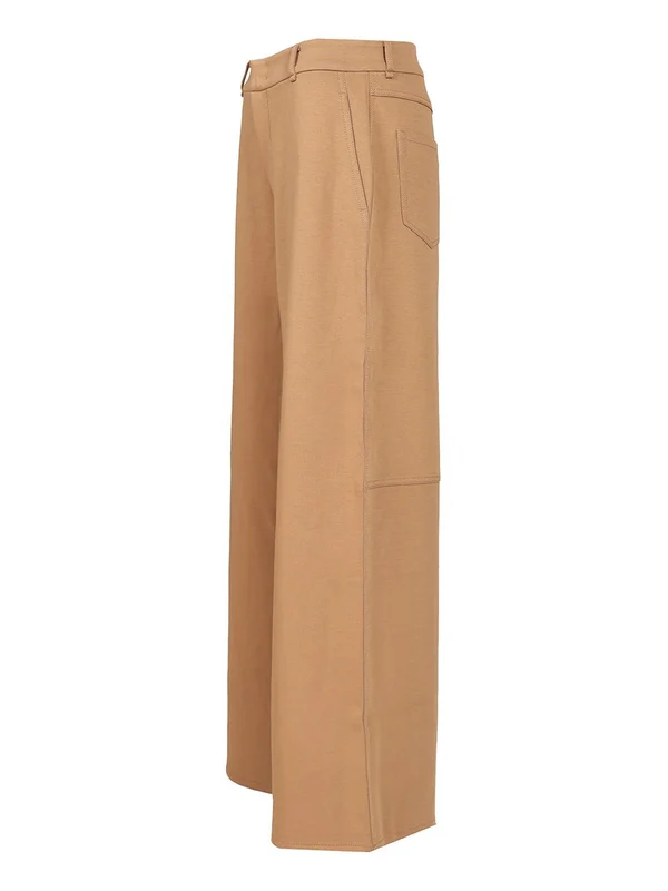 S Max Mara Beige Trousers - Image 3