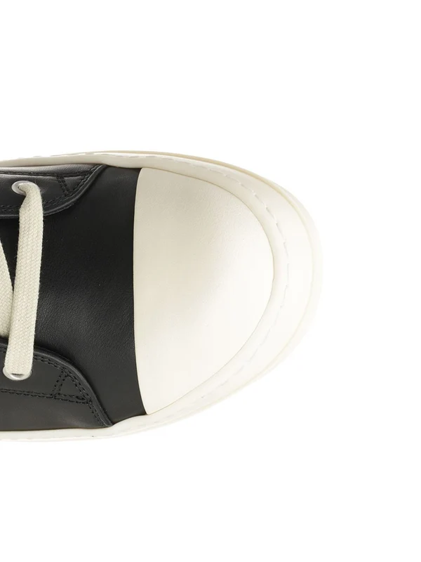 Rick Owens Black Low Top Sneakers - Image 4