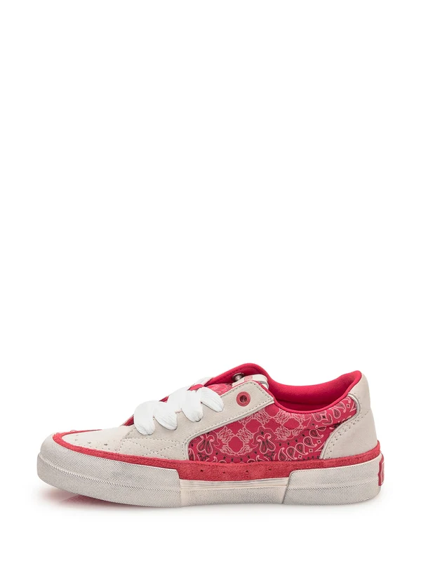 Amiri Red White Low Top Sneakers - Image 4