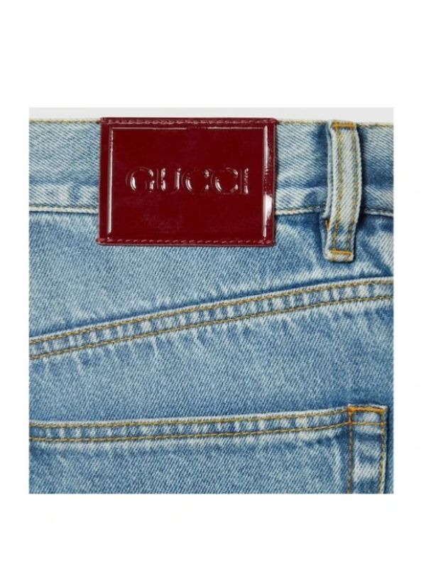 Gucci Blue Denim Pants - Image 2
