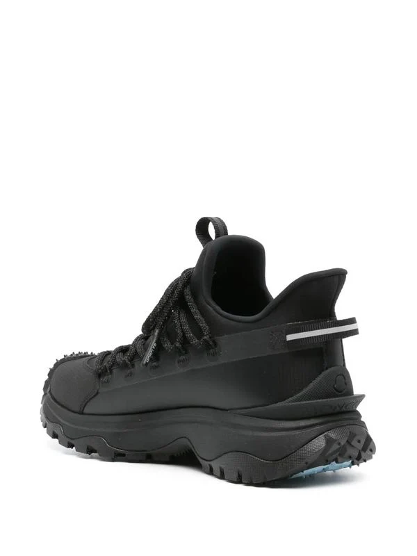 Moncler Black Low Top Sneakers - Image 3