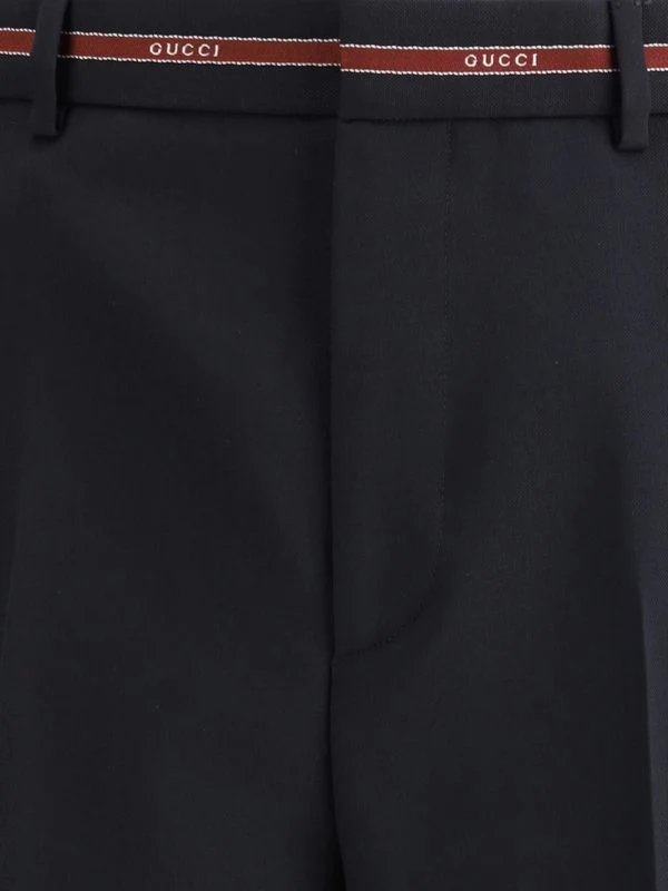 Gucci Navy Tailored Pants - Image 2