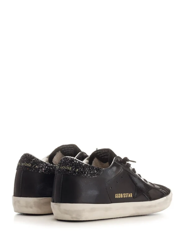 Golden Goose Black Low Top Sneakers - Image 3